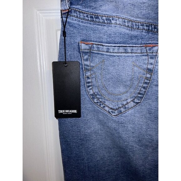 NWT LUCKY BRAND Denim Medium Wash Maxi Skirt w Front Slit Size 4/27 - Picture 7 of 10